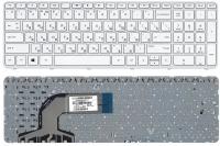 Клавиатура для ноутбука HP Pavilion 255 G3 белая с рамкой