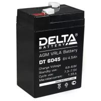 Аккумулятор Delta DT 6045 6В 4,5Ач 70x47x107 мм Прямая (+-)