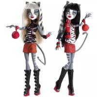 Monster High Mattel Набор кукол - Мяулодия и Пурсефона, Монстр Хай