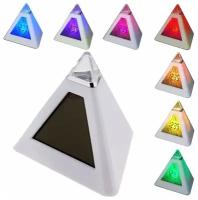 Подарки Будильник "Пирамида" (с переливающейся подсветкой)