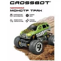 Машинка на радиоуправлении Crossbot Джип Монстр трак Динозавр зеленый