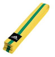 Пояс для единоборств Striped Belt желто-зеленый (длина 240 см)
