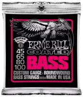 Набор струн Ernie Ball P03834 Coated Bass Super Slinky, 1 уп