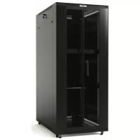 Шкаф коммутационный Hyperline TTB-2268-DD-RAL9004 напольный, перфорированная стальная передняя дверь, 22U, 600x1166x800 мм