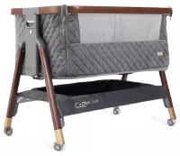 Колыбель Tutti Bambini CoZee Luxe Walnut/Slate с колесами