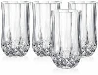 Стаканы Eclat Cristal D'Arques лонгшамп Набор 6 стаканов 280мл Высота 12,5см хрустальное стекло