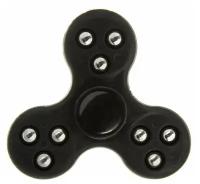 Спиннер пластик мульти черный Roller ball Fidget Spinner- black Color PACK 9х9*1,1 см