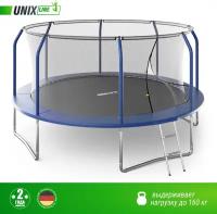 Каркасный батут UNIX Line SUPREME BASIC 14 ft 427х427х269 см, синий UNIXLINE