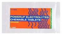 Жевательные солевые таблетки POWERUP Electrolytes Chewable Апельсин 3 шт