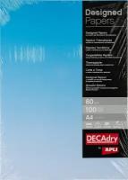 Дизайн-бумага Decadry синий 80 гр, 100 л