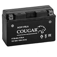 Аккумулятор мотоциклетный Cougar AGM YT7B-BS 12V 8Ah (залит и готов к применению)