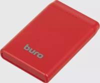 Внешний аккумулятор (Power Bank) Buro, 5000мAч, красный