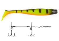 Набор Виброхвост + стингер LJ 3D Series Kubira Swim Shad 9" (22,8 см), цвет PG14, 1 шт