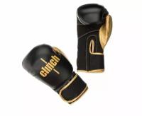 Перчатки боксерские Clinch Aero черно-золотые (вес 8 унций) 8 унций