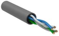 Кабель витая пара U/UTP кат.5E 2х2х24AWG solid CCA PVC Generica сер. (м) ITK BC1-C5E02-111-305-G