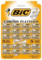 Двусторонния лезвия для бритья BIC Chrome Platinum одноразовые лезвия для т образной бритвы 100 штук