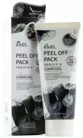 EKEL Маска-пленка с экстрактом древесного угля Peel off pack Charcoal,180ml