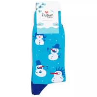 Новогодние носки St. Friday Socks со снеговиками 38-41