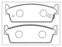 Колодки задние Akyoto AKD-22202 Ford: 44060-10V88/44060-21P85/44060-21P86/44060-41L85. Nissan: AY040-NS001 40206-V6786