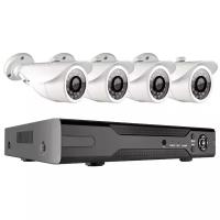 Комплект видеонаблюдения Ginzzu HK-443D 4 канала 2Mp 4 камеры