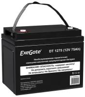 EXEGATE батареи EX282983RUS Аккумуляторная батарея DT 1275 12V 75Ah, под болт М6