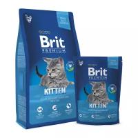 Сухой корм для кошек Brit Premium Kitten для котят курица с соусом из лосося 800 г