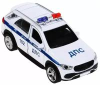 Машина Технопарк металл, свет-звук, Mercedes-Benz GLE Полиция, 12 см, открываются двери и багажник, коробка (GLE-12SLPOL-WH)удалить ПО задаче