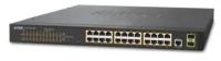 IPv4, 24-Port Managed 802.3at POE+ Gigabit Ethernet Switch + 2-Port 100/1000X SFP (300W)