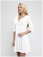 Платье Lunarable с рукавом 3/4 белый, размер 48(L)