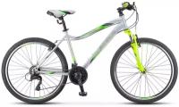 Горный (MTB) велосипед STELS Miss 5000 V 26 K010 серебристый/салатовый 16" (требует финальной сборки)