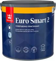 Краска моющаяся для стен и потолков Euro Smart-2 (Евро-2) TIKKURILA 2,7л белый (база А)