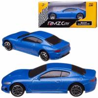 Машинка металлическая Uni-Fortune RMZ City 1:64 Maserati GranTurismo MC 2018, без механизмов, цвет синий 344993S-BLU