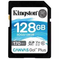 Карта памяти 128Gb - Kingston SDHC 170R C10 UHS-I U3 V30 Can