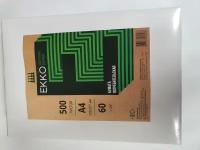 Бумага формата А4 Потребительская екко, 60 г, белизна 60% ISO, 500 листов