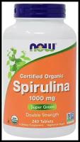 NOW FOODS Spirulina 1000 mg (Спирулина 1000 мг) 240 табл (Now Food)