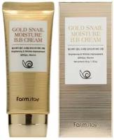 Крем ВВ тональный для лица Farm stay Gold Snail Moisture BB Cream SPF 50+, РА+++ увлажняющий с муцином улитки