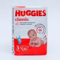 Подгузники HUGGIES Classic (4-9 кг), 16 шт