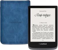 Электронная книга PocketBook 632 Touch HD 3, серый с обложкой Blue