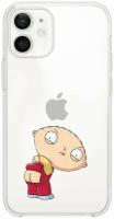 Чехол силиконовый для iPhone 12 / 12 Pro "Стюи Гриффин / Stewie Griffin" с усиленным бортом для защиты камер