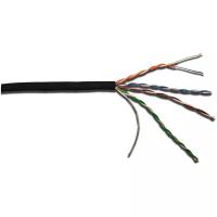 Кабель информ. Lanmaster (LAN-5EUTP-WP-OUT) кат.5е U/UTP 4X2X24AWG PE внеш. 305м черн