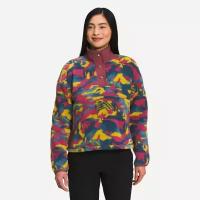 The North Face Куртка флисовая Printed Cragmont Fleece 1/4 Snap Ws M, shady blue dazzle camo print