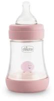 Бутылочка Chicco Perfect5 Girl 0мес.+, силиконовая соска медленный поток, PP, 150 мл