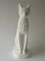 Статуэтка Кошка египетская, 20см. Белый, гипс