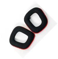 Амбушюры для наушников (ear pads) Logitech G35 / G230 / G231 / G332 / G430 / G432 / G930 чёрно-красные