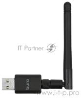 Адаптер USB Buro Bu-bt40с Bluetooth 4.0+EDR class 1 100м черный Bt40с