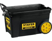 STAYER BIGPro, 620 х 370 х 420 мм, (24.5 ), Пластиковый ящик-тележка для инструментов, Professional (38107-24) (38107-24_z01)