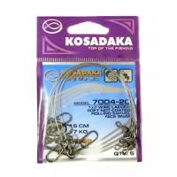 Kosadaka Поводок KOSADAKA CLASSIC 1x7 7004, упаковка 5шт (1х7;30 см; 28 кг; 5 шт)