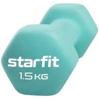 Гантель неопреновая Starfit Core Db-201 мятный, 1,5 кг