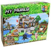 Конструктор My World Майнкрафт Minecraft Водная застава 3 в 1 517 деталей