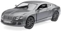 Машина Bentley Continental GT Speed 2012 серая металл инерция Kinsmart KT5369W-KR3